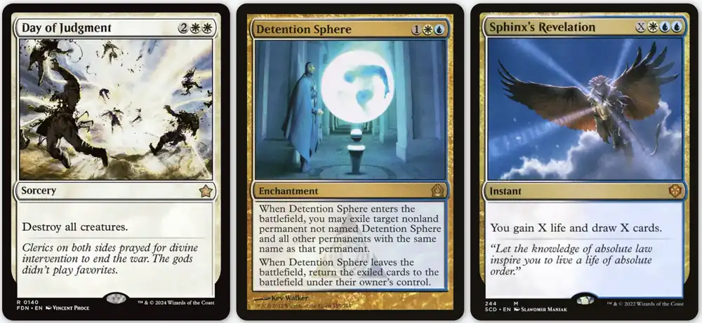 Azorius Control example cards