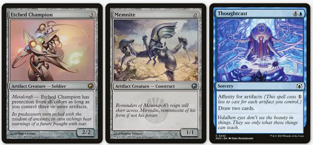 Affinity example cards