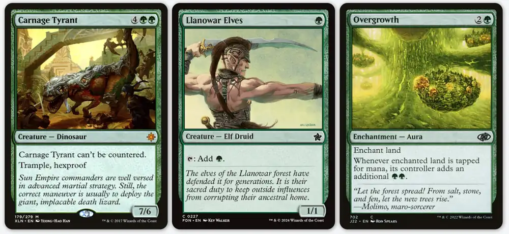 Conventional Ramp example cards