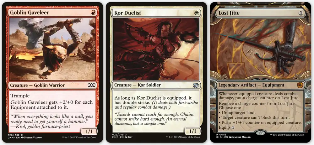 Boros Equip example cards