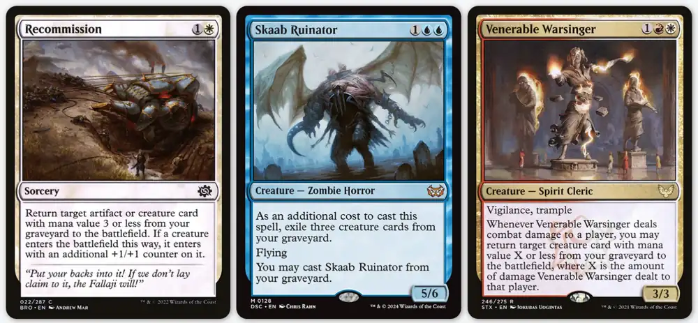 Micro Reanimate example cards