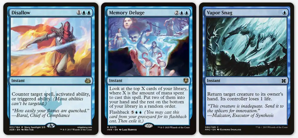 Mono-Blue Control example cards