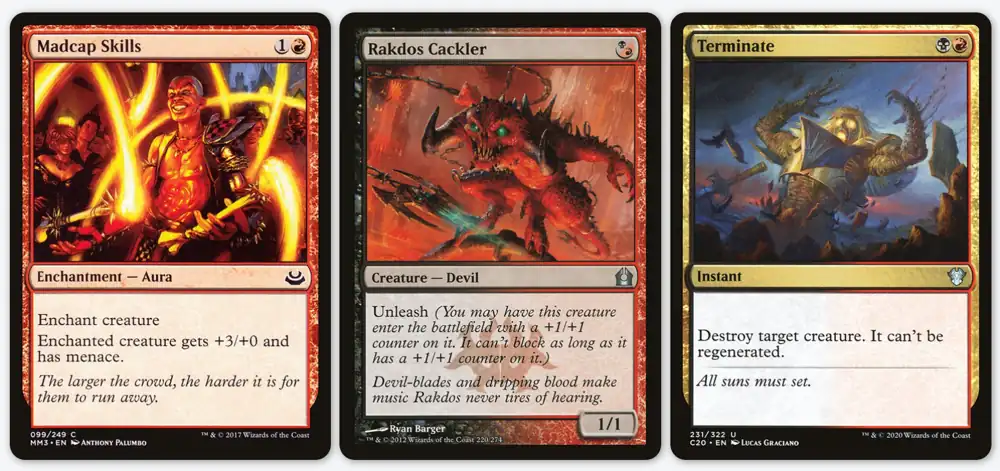 Rakdos Aggro example cards